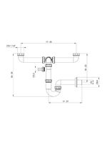 Sifão Duplo para Pias e Cubas Tramontina em Polipropileno