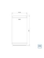 Lixeira Inox Sustentável Tramontina Portofino Lyf Acetinado 7 Litros Sem Tampa