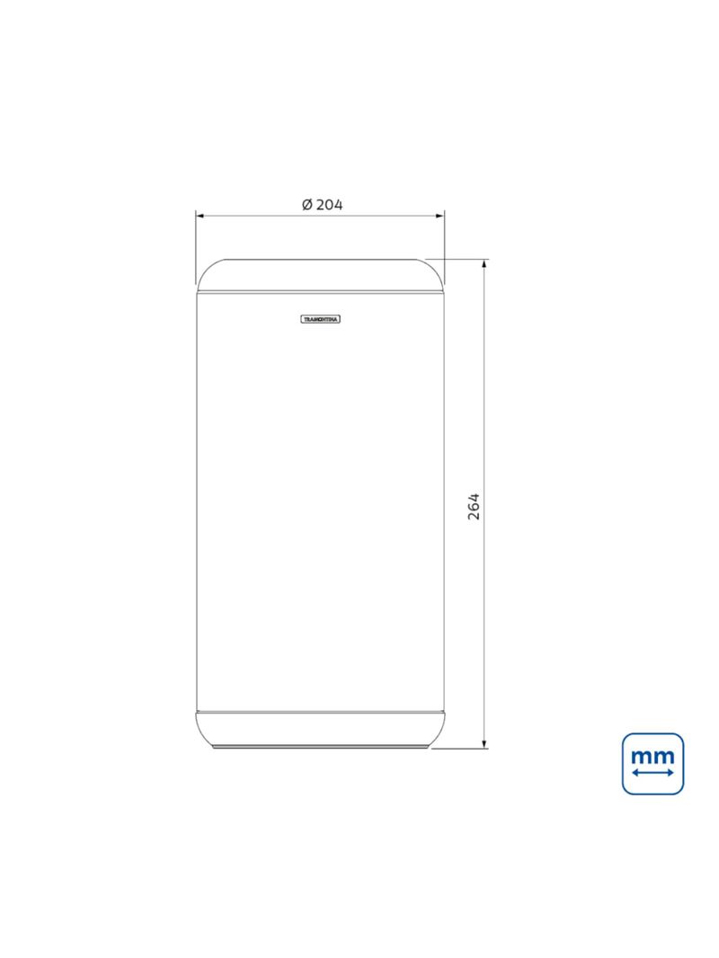 Lixeira Inox Sustentável Tramontina Portofino Lyf Acetinado 7 Litros Sem Tampa