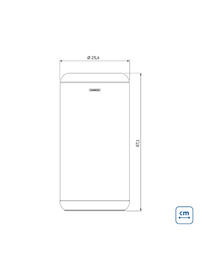 Lixeira Inox Sustentável Tramontina Portofino Lyf Acetinado 31 Litros Sem Tampa