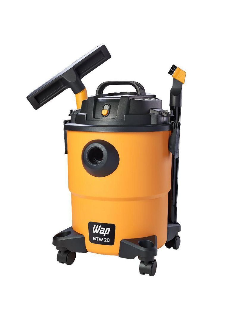 ASPIRADOR PROFISSIONAL DE PO E AGUA WAP GTW 20 AMARELO-PRETO 220V 1600W 20L (FW006491-220V)