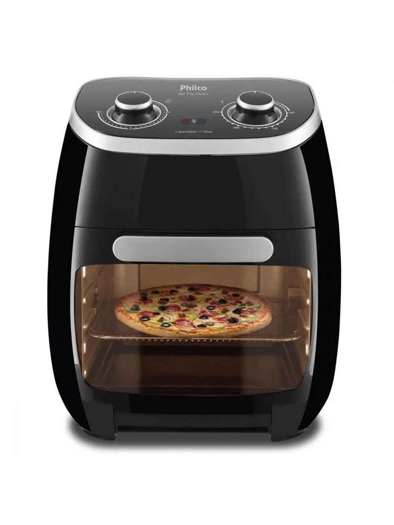 Fritadeira Elétrica Philco Air Fry e Forno Oven 11L Preta 220V PFR2000P