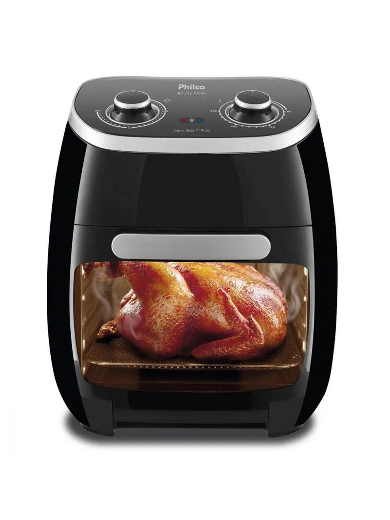 Fritadeira Elétrica Philco Air Fry e Forno Oven 11L Preta 220V PFR2000P