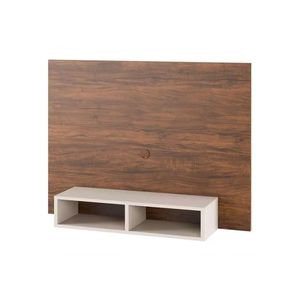 PAINEL VIERO COMPACT IMBUIA-OFF WHITE COM NICHO (20574)