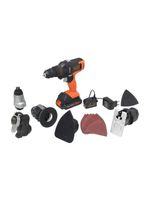Jogo de Ferramentas Black & Decker Matrix 20V com 6 Cabeçotes Combinados Bivolt MTX20K6A-BR