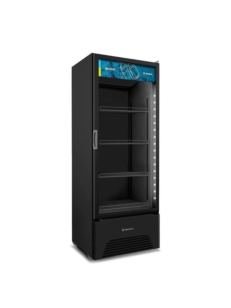 Expositor Vertical Metalfrio Optima 572l 1 Porta Preto 127V VB52AH