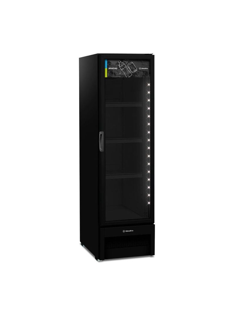 Expositor Vertical Metalfrio 343L 127V Slim Preto 1 Porta VB28R