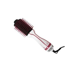 Escova Secadora Gama Glamour Pink Brush 3D 1200W Branco e Rosa 127V HDCBR0000000425