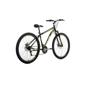 Bicicleta Houston Netuno Freios a Disco Preta-Amarelo Aro 29 21V NTD291R