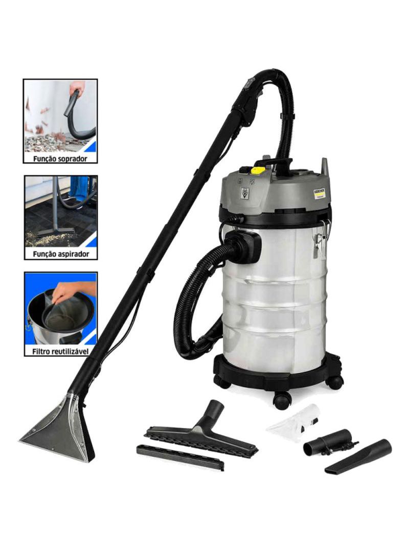Aspirador e Extrator para Sólidos e Liquídos 1700W Puzzi 4/30 Classic KARCHER