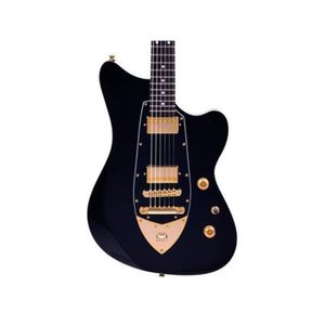 Guitarra Tagima Rocker Cosmos 2H Preta e Dourada Brasil