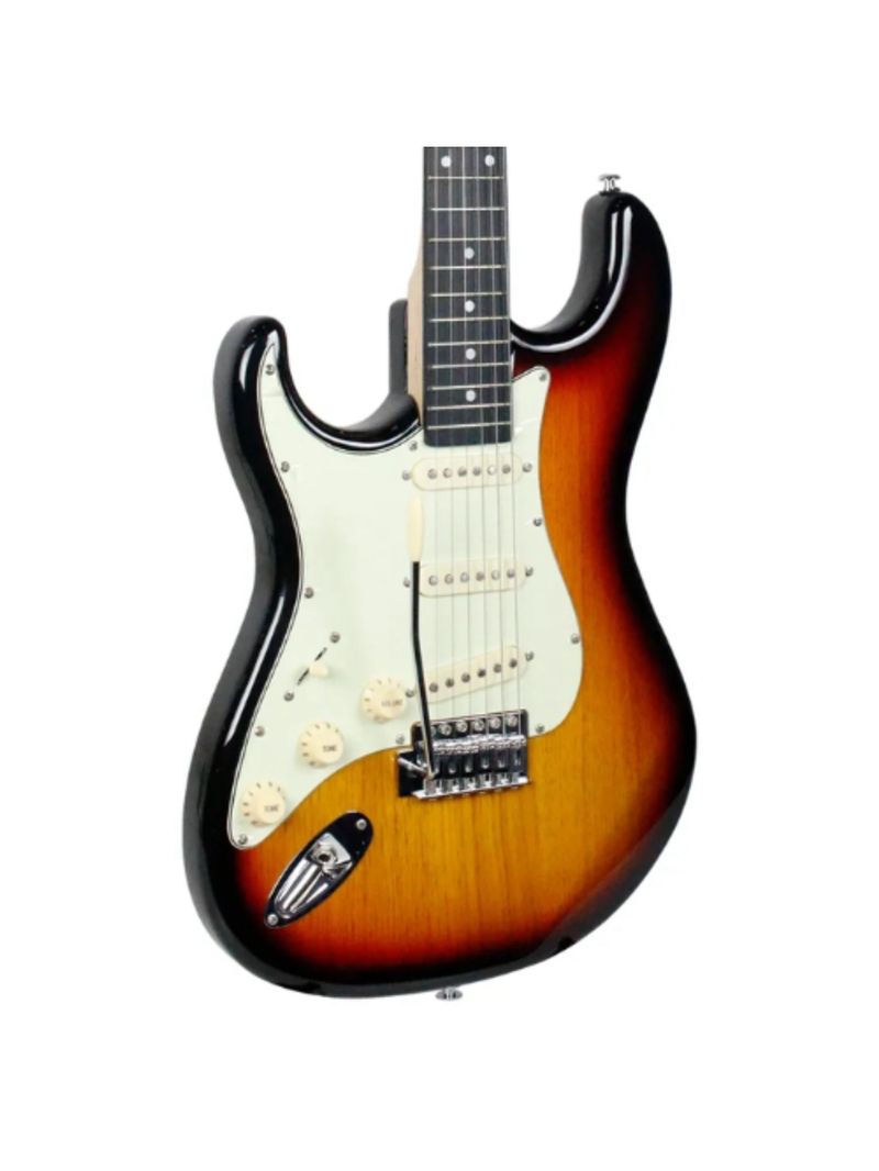 Guitarra Elétrica Tagima Stratocaster TW Séries TG500 Sunburst 6 Cordas Canhoto