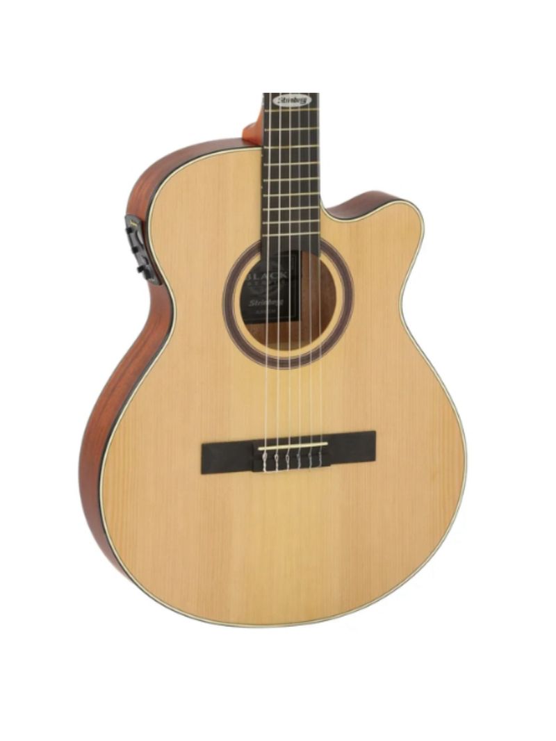 Violão Strinberg SL200C Ns Flat Nylon Natural Fosco Eletroacústico