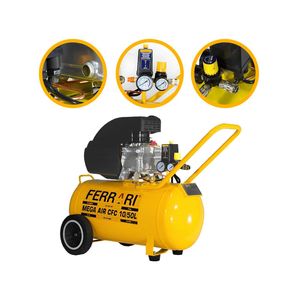 Compressor Ar Direto Mega Air 2,0 HP CFC 10/50L FERRARI