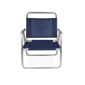 Cadeira de Praia e Piscina Oversize 140 KG Alumínio Alta 2132 Azul MOR
