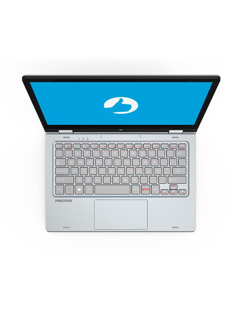 Notebook 2 em 1 Positivo Duo C4128AI Intel® Celeron® N4020 Linux 4GB RAM 128GB eMMC 11,6" IPS Full HD Com Caneta Capacitiva - Cinza