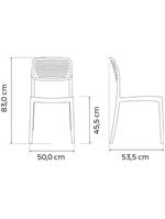 Cadeira Tramontina Serena Camurça Empilhável em Polipropileno com Proteção Antimicrobiana