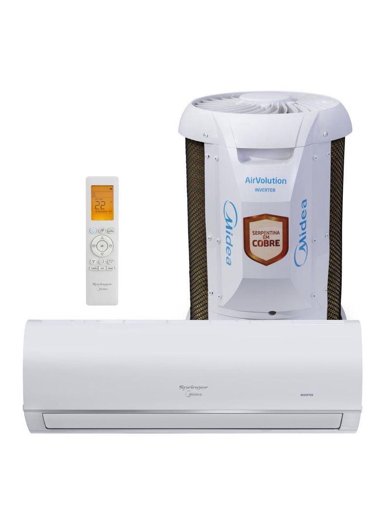 Ar Condicionado Split Springer Midea Airvolution Connect Inverter 9000 BTUs Frio 220V 38TVCI09S5