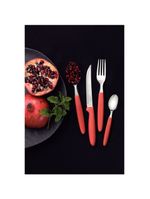 Faqueiro Tramontina Ipanema com Lâminas em Aço Inox e Cabos de Polipropileno Goiaba 24 Peças