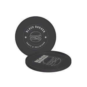 Prato Tramontina Black Burger em Polipropileno Cinza 20 cm