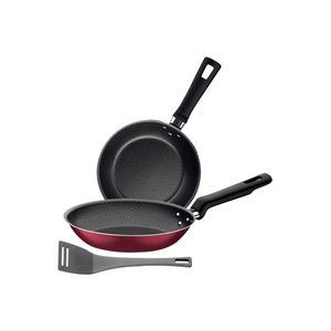 Jogo de Frigideiras Tramontina Loreto 3 Peças Vermelho Antiaderente Starflon Max