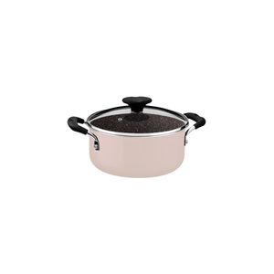 Caçarola Tramontina Tunis em Alumínio 20 cm 2,9 L Cerâmico Rosa Trufado