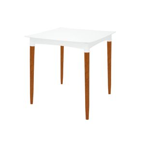 Mesa Tramontina Diana em Polipropileno Branco 70cm Pernas de Madeira