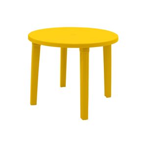 Mesa Tramontina Cassino 90 cm em Polipropileno Amarelo