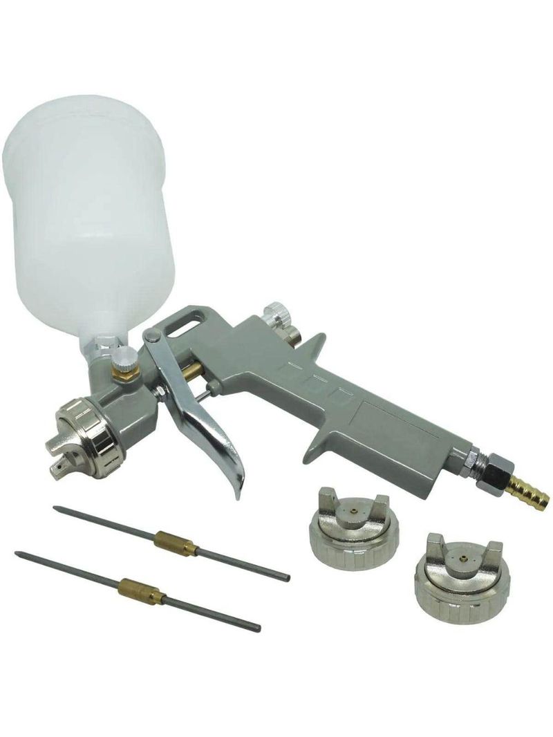 Pistola de Pintura Gravidade 3 Bicos 1,2 1,5 e 1,8 MM 600ML EVPPG600-3B EVALD
