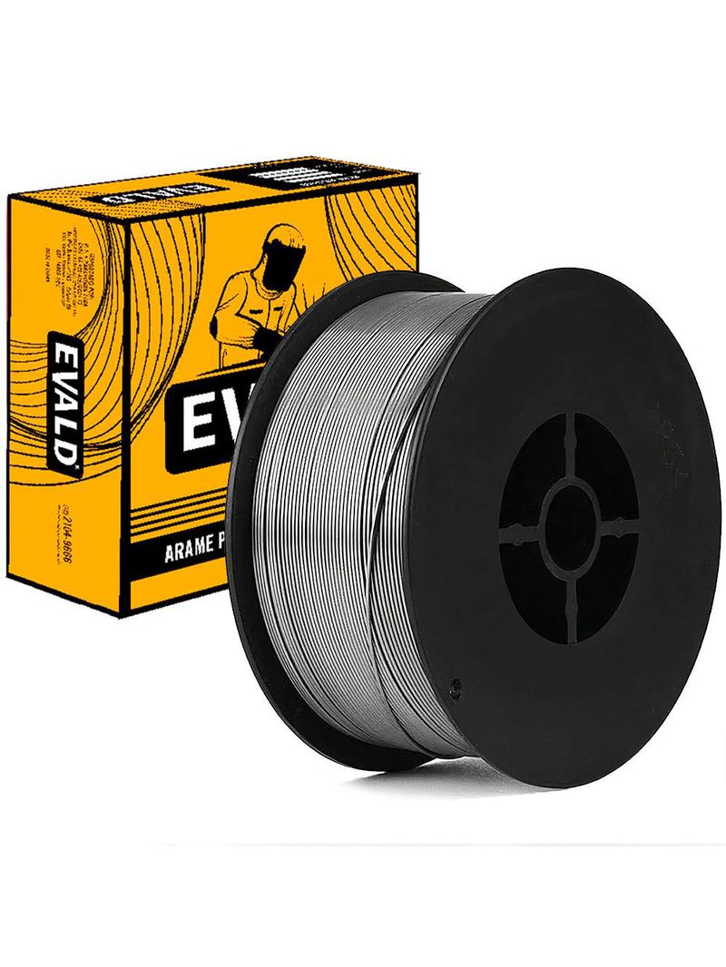 Arame para Solda MIG 0,8mm Rolo com 1 KG s| Gás com Fluxo Flux Core E71T1-GS EVALD