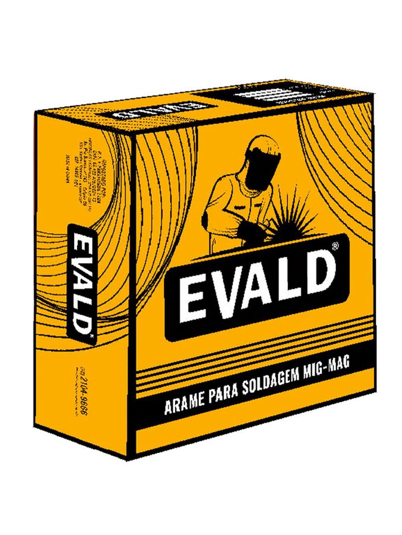 Arame para Solda MIG 0,8mm Rolo com 1 KG s| Gás com Fluxo Flux Core E71T1-GS EVALD
