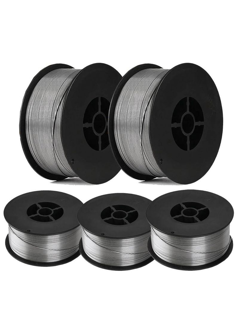 Kit 5 Unidades Arame para Solda MIG 08mm Rolo com 1 KG s| Gás com Fluxo Flux Core E71T1-GS EVALD