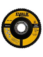 Disco de Lixa Flap 41/2 POL 115 MM Aço Inox Grão 80 Kit com 10 Unidades EVALD EVALD