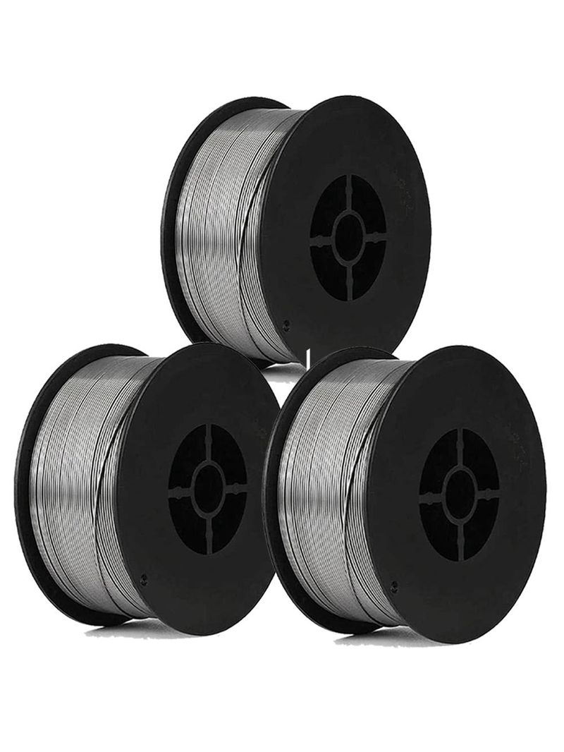Kit 3 Unidades Arame para Solda MIG 08mm Rolo com 1 KG s| Gás com Fluxo Flux Core E71T1-GS EVALD