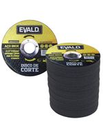 Disco de Corte 41/2 POL 115 MM Aço Inox Kit 100 Unidades EVALD