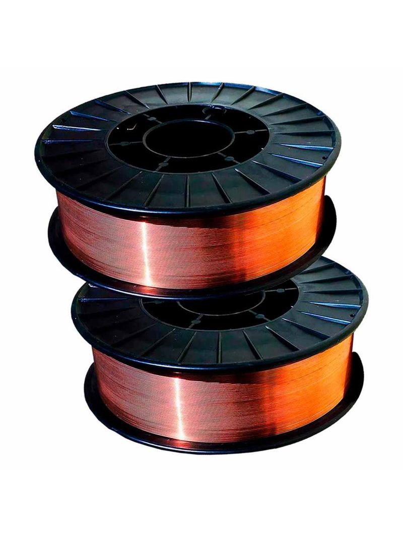 KIT 2 Arames para Solda MIG Rolo 5 Kgs 08mm ER70S-6 EVALD