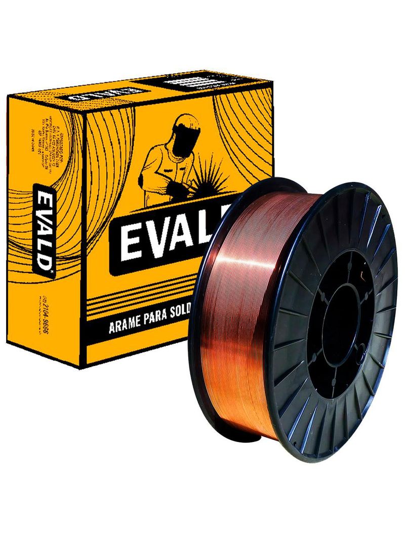 Arame para Solda MIG Rolo 5,0 Kgs 0,8mm ER70S-6 EVALD
