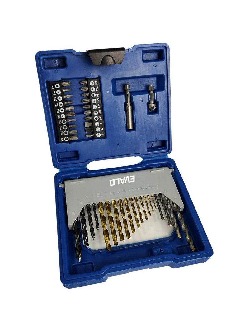 Estojo de Brocas e Pontas Kit com 41 Peças EV-EBB41 EVALD