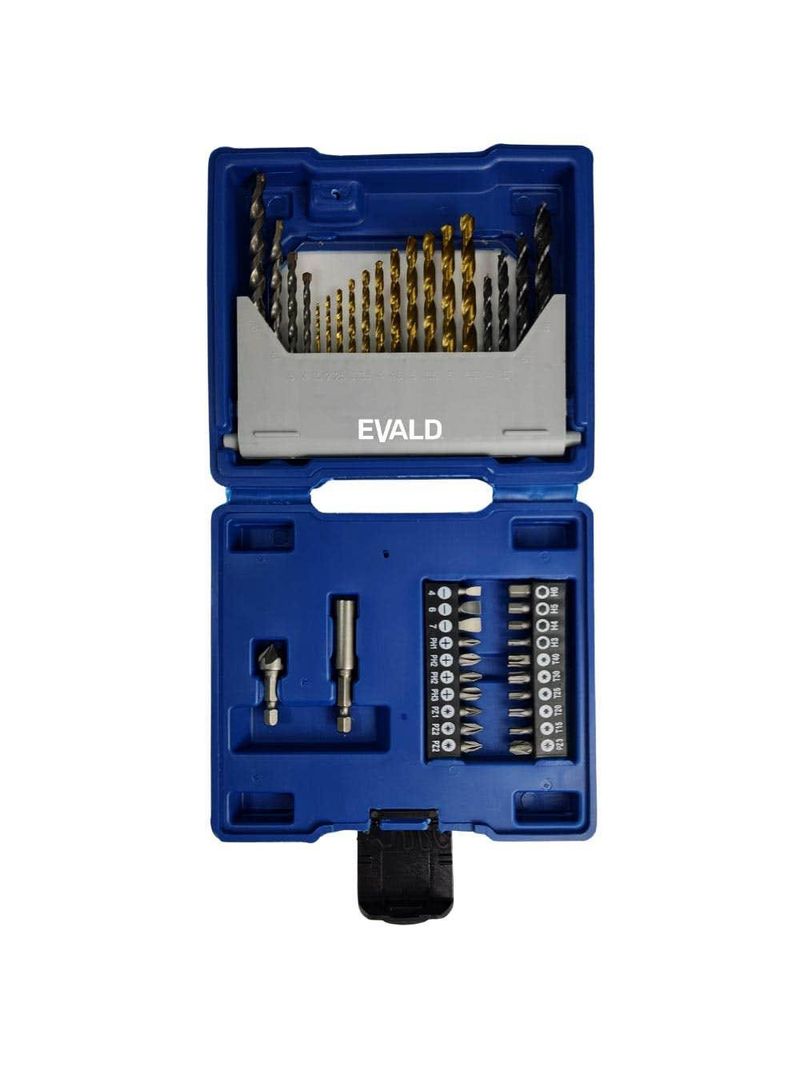 Estojo de Brocas e Pontas Kit com 41 Peças EV-EBB41 EVALD