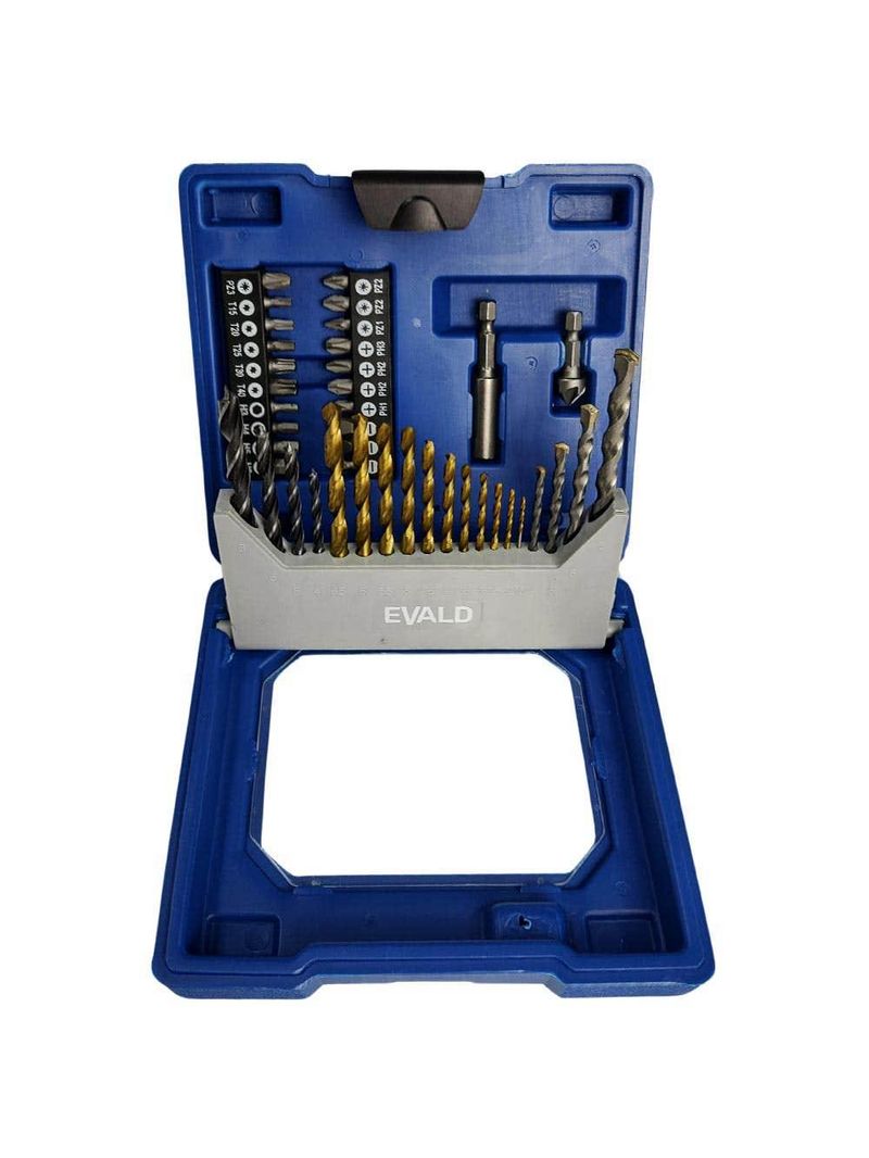 Estojo de Brocas e Pontas Kit com 41 Peças EV-EBB41 EVALD