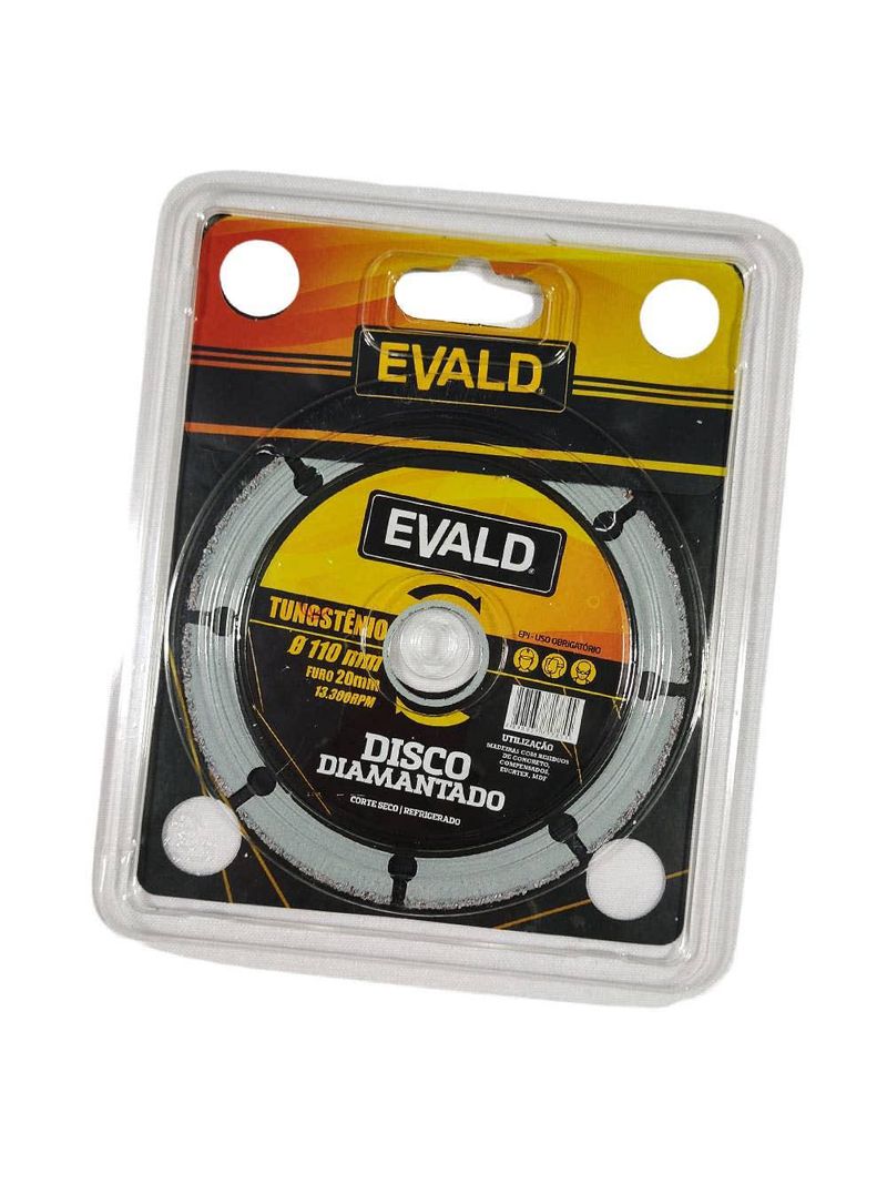 Disco de Corte Diamantado Tungstênio 4 POL 10009 EVALD
