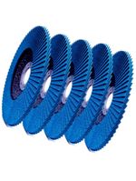 Disco de Lixa Flap 7 POL 180 mm Aço Inox Grão 40 Kit 5 Unidades EVALD