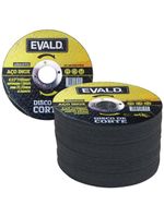 Disco de Corte 41/2 POL 115 MM Aço Inox Kit 50 Unidades EVALD