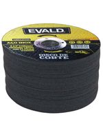 Disco de Corte 41/2 POL 115 MM Aço Inox Kit 50 Unidades EVALD