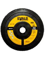 Disco de Lixa Flap Zirconio 7 POL 180 mm Aço Inox Grão 60 Kit 5 Unidades EVALD
