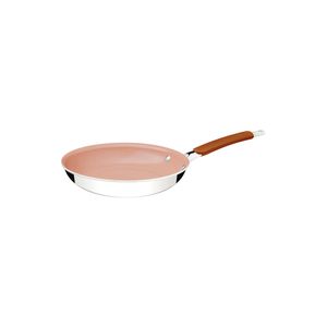 Frigideira Tramontina Romagna Aço Inox Cerâmico Marfim 25 cm 1,95 L