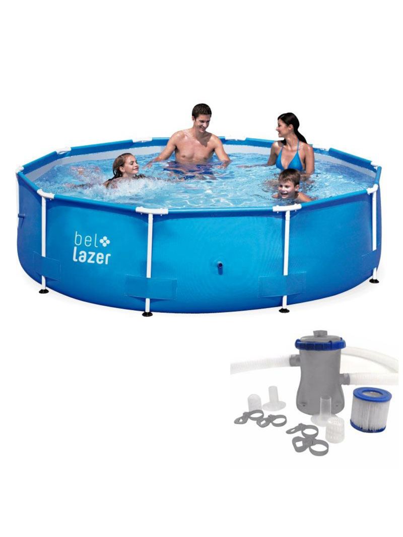 Piscina com Armação 5000 Litros 305 x 76 CM 510000 com Bomba Filtrante BELFIX
