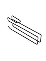 Suporte Organizador Multiuso Suspenso Viena p/ Toalhas, Taças, Papel Preto 991307 BEL