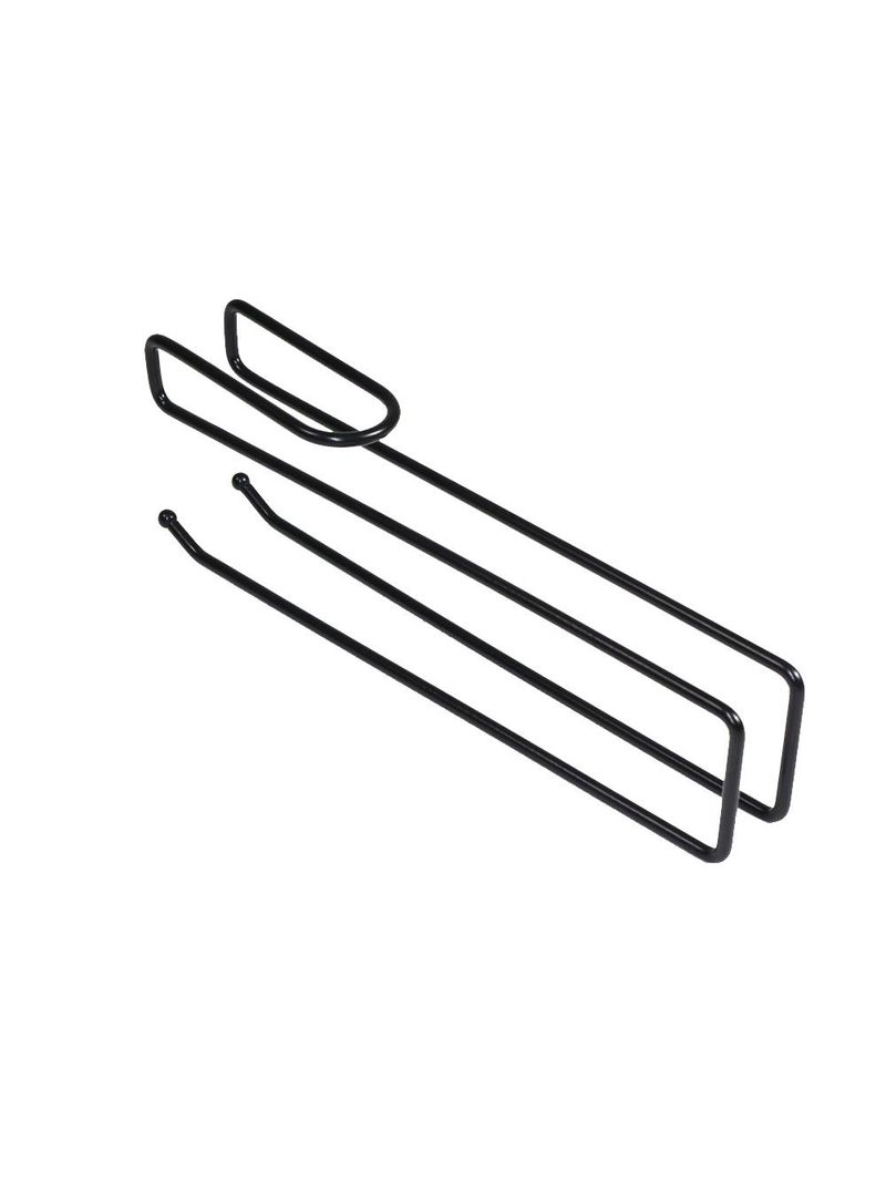 Suporte Organizador Multiuso Suspenso Viena p/ Toalhas, Taças, Papel Preto 991307 BEL