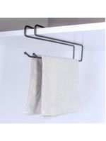 Suporte Organizador Multiuso Suspenso Viena p/ Toalhas, Taças, Papel Preto 991307 BEL
